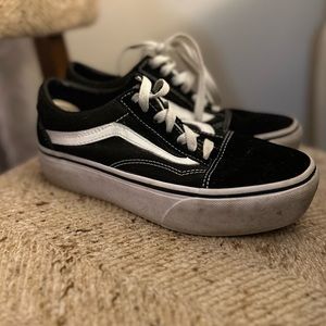 Platform Vans size 6